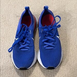 Nike React Blue Athletic Sneakers